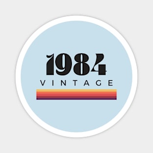 1984 Vintage Stripe Design Magnet